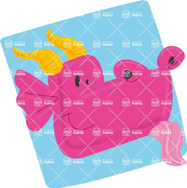 Cartoon Animal PNG Clipart - Dragon Watercolor Avatar